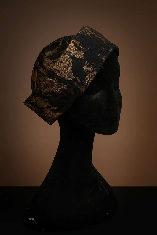 Chapeau Brocard noir et cuivre
