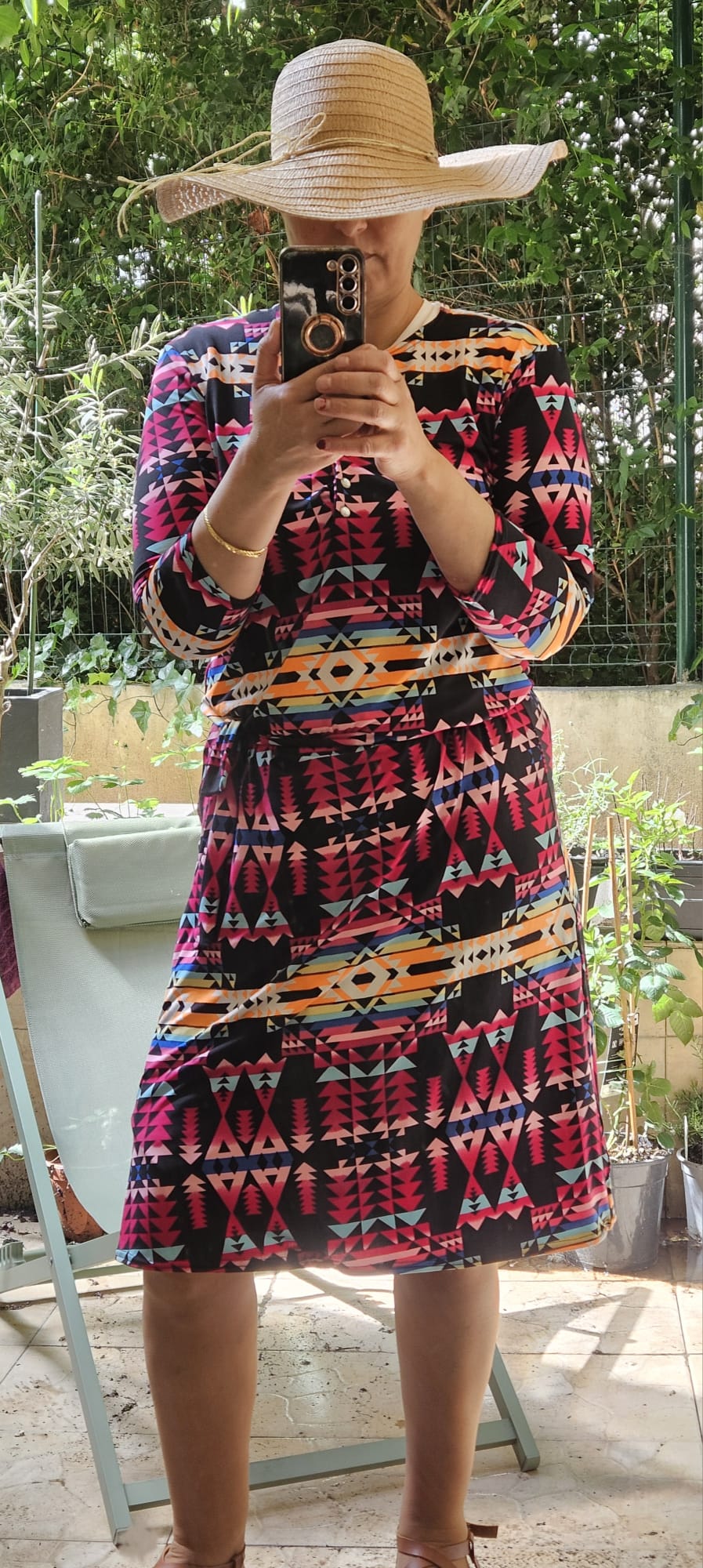 Maillot Tsniout  Jude Pression AU COL indien rose